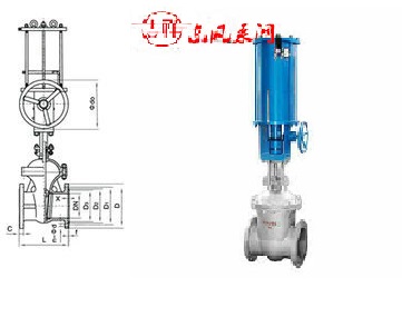 氣動法蘭截止閥結(jié)構(gòu)圖